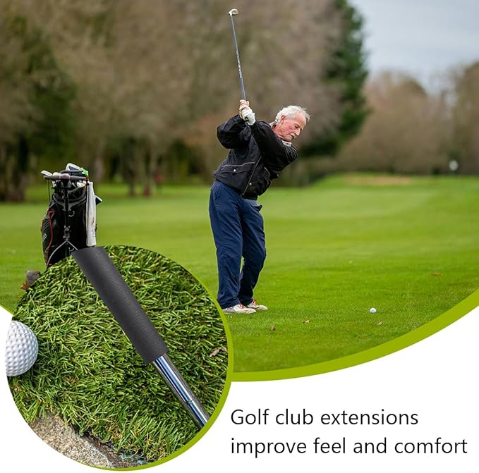 0.520inch Golf Club Extender Club Shaft Extension for Extension of Iron Wood Putter 2PCS