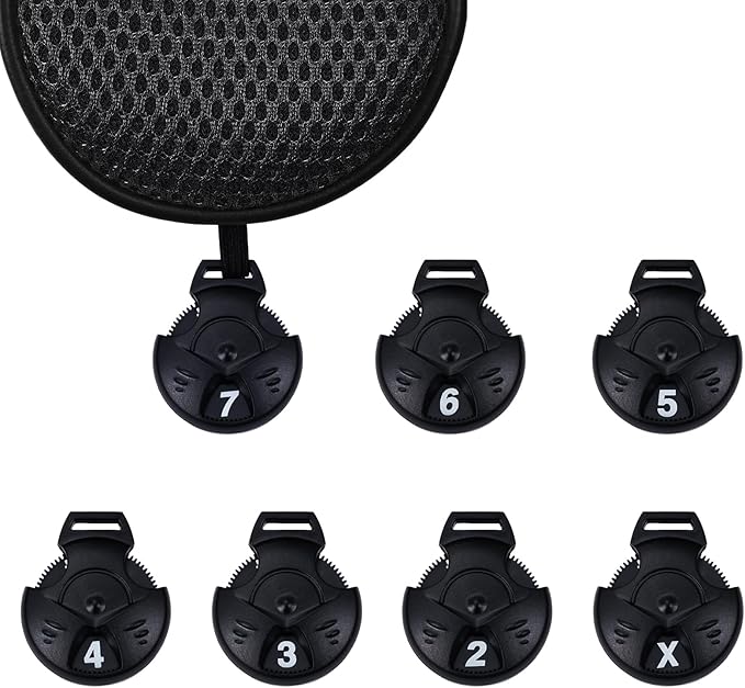 Andux 4pcs/Pack Long Neck Golf Hybrid Club Head Covers Dial No. Tag CTMT-02