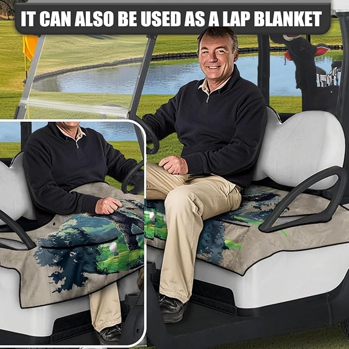 Golf Cart Seat Covers Universal Golf Cart Seat Cover Blanket Cushion Cover Sports Golf Cart Accessories