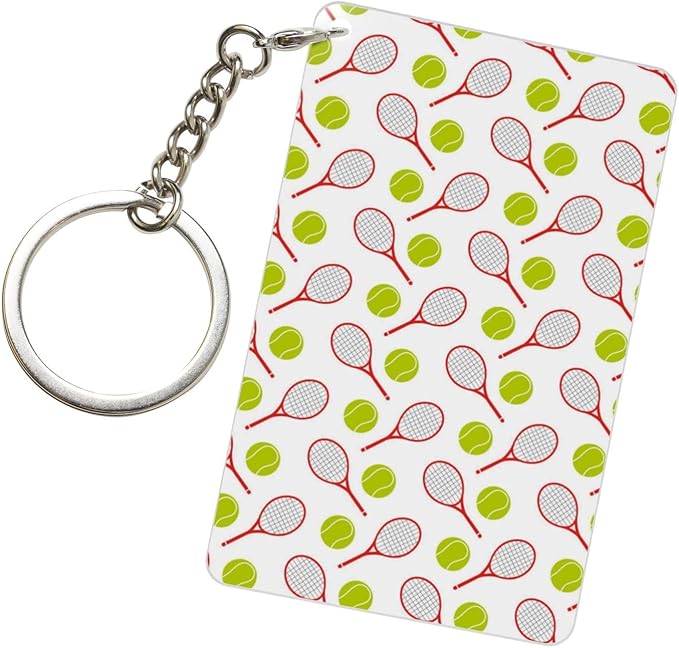 Golf Keychains Rectangular Acrylic Keychain Daily Key Ring Car Key Fob Holder 2X3 Inch