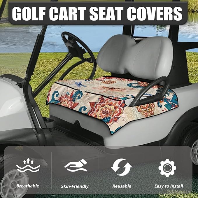 Golf Cart Seat Covers Universal Golf Cart Seat Cover Blanket Cushion Cover Sports Golf Cart Accessories