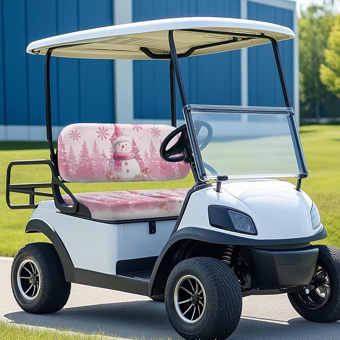 Fashion Print Golf Cart Seat Covers 2 Passenger Golf Cart Backrest Cover Golf Cart Seat Towel Gift for Friends