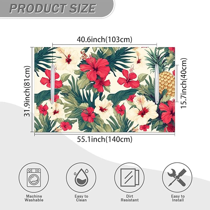 AQQA Golf Cart Seat Covers, Tropical Palm Leaf-Boho-Marble Microfiber Golf Cart Seat Blanket, Golf Blanket, Golf Accessories, Golf Cart Seat Towel Fits All 2-Seat Golf Carts, 55"x 32"