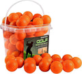 FINGER TEN Golf Practice Balls with Bucket Value 50 Pack, Soft Foam with Limited Flight for Safe Practice, Orange Yellow Pink Bright Colors for Indoor Outdoor Backyard Pool Use