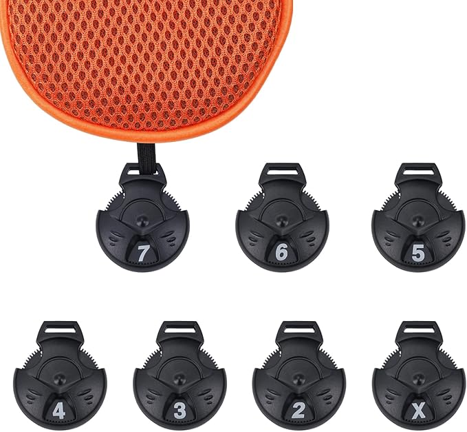 Andux 4pcs/Pack Long Neck Golf Hybrid Club Head Covers Dial No. Tag CTMT-02