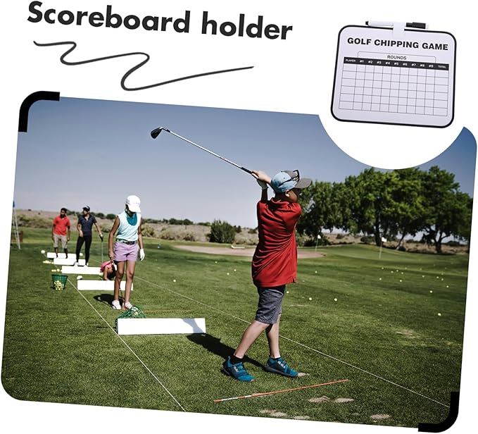 BESPORTBLE Golf Scoreboard Double-Sided Dry Erase Whiteboard for Accurate Score Tracking Portable Erasable Scoring Board for Men and Women Golfing Events