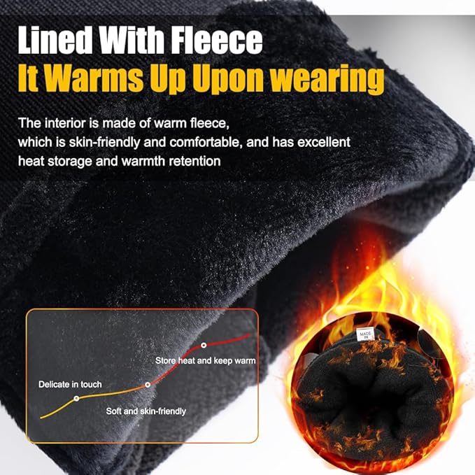 Winter Gloves for Men and Women Waterproof Gloves Thermal Sport Glove for Running Cycling Driving Hiking,Warm Touchscreen Glove for Work Outdoor