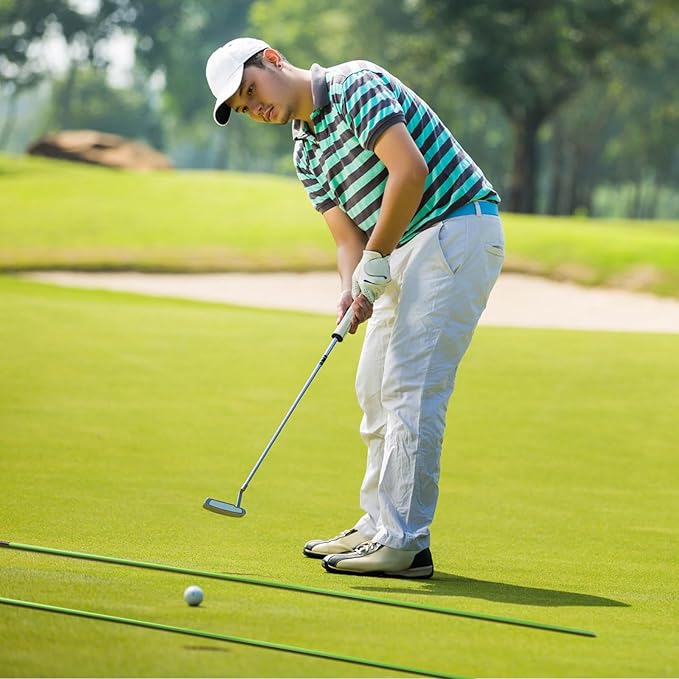 Golf Alignment Sticks 43 Inches Value 5-Pack with Premium Cover, Training Rods Essential Aiming Stick for Perfect Swing & Accurate Aiming & Effective Practice Guide