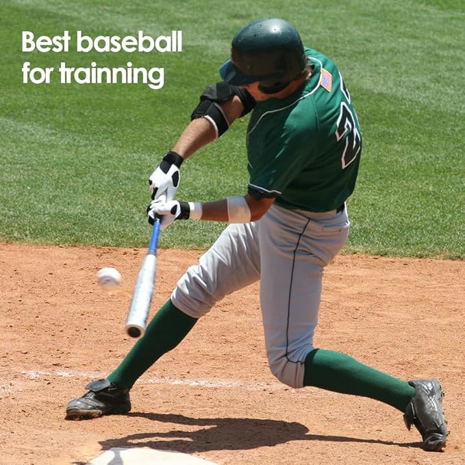 Bucket of Training Baseballs - Standard Size, 12 Pack Unmarked & Blank 9 inch for Practice & League Play,Autographs, Pitching,Gifts