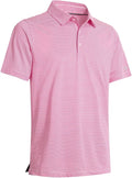 Golf Shirts for Men Dry Fit Short Sleeve Print Performance Moisture Wicking Polo Shirt
