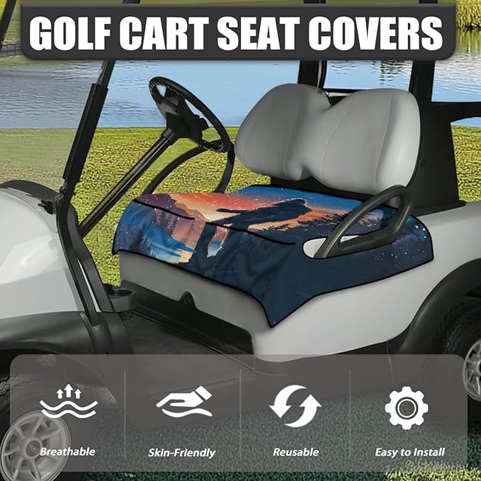 Golf Cart Seat Covers Universal Golf Cart Seat Cover Blanket Cushion Cover Sports Golf Cart Accessories
