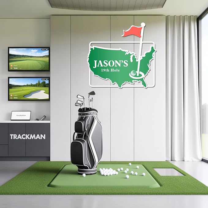 Personalized Golf Metal Sign, Vintage Country Club Villa Decor, Custom Metal Sign with Name, Personalized Golf Wall Decor for Club Garage Bar, 19th Hole Wall Art, Gifts for Golfers Dad Father Husband