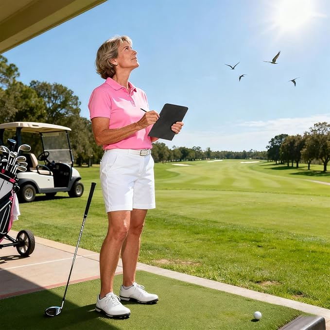 Golf Scorecard Holder,Portable Score Display Notebook for Practice Training Indoor Home Backyard Sports Club Recreation Competition Entertainment Simulation