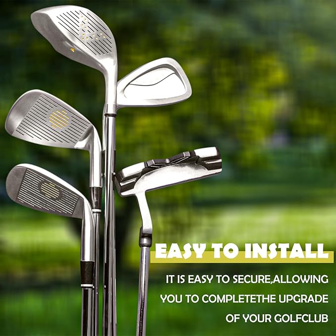 24 Pieces Solid Black Flat Golf Iron Ferrules for Tapered 0.335Shaft 0.355 Shaft and 0.370 Shaft Golf Tapered Ferrules, Black Golf Club for Most Golf Club Body Accessories ﻿ ﻿
