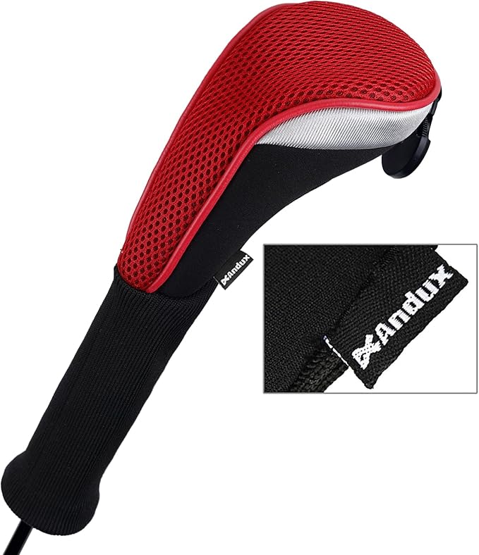 Andux 4pcs/Pack Long Neck Golf Hybrid Club Head Covers Dial No. Tag CTMT-02