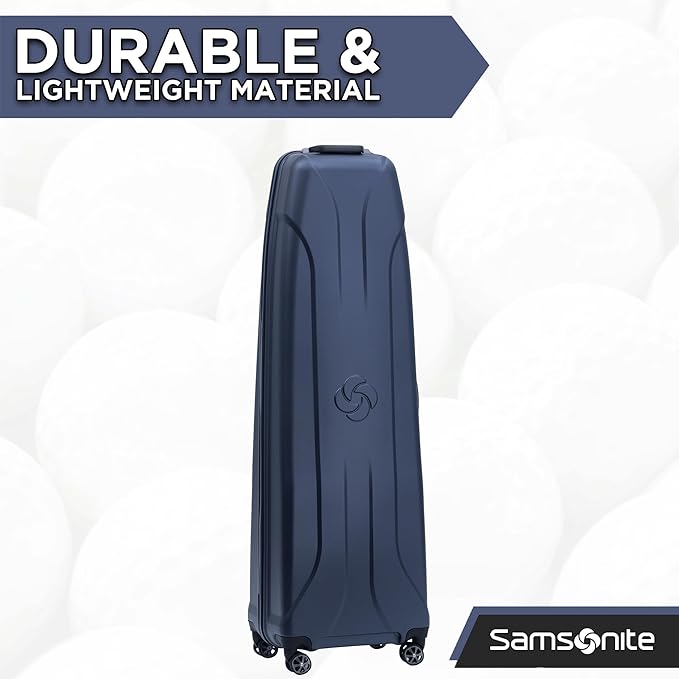 Samsonite Tour Pro Golf Hard Case Golf Travel Bag, Lightweight & Durable ABS Shell, 360 Degree Multi-Directional “Shark Wheels”