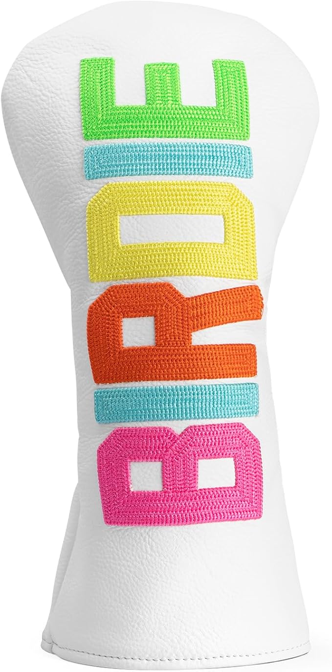 Golf Club Head Covers - 4 Options: Driver, 3 Wood, Hybrid - White Golf Driver Fairway Hybrid Head Cover