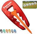 Ball Badge HeightRight Adjustable Golf Tee Height Tool – Precision Tee Height Setter for Consistent Swings, Durable Aluminum Design, Easy-to-Use Golf Training Aid