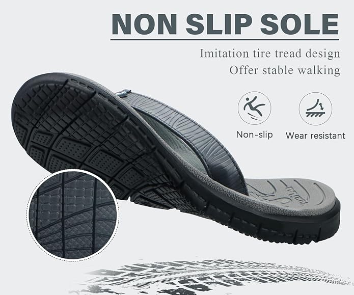 KuaiLu Comfortable Flip Flops for Women with Arch Support Summer Beach Walking Thong Sandals Slip On Indoor Outdoor