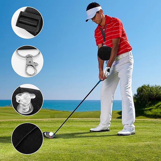 Inflatable Golf Training Ball - Adjustable Postures Aid, Flexible Swing Corrector, Lightweight Practice Tool | Golf Alignment Trainer for Women Men Boys Girls Teens Youth Cyclists Athletes Use