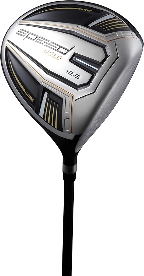 Speed Golf Driver Package – Ultra Lightweight Titanium Driver, 12 Premium Golf Balls, 2 Spring-Loaded Tees – Engineered for Maximum Distance & Accuracy – Perfect Golf Gift Set for All Levels