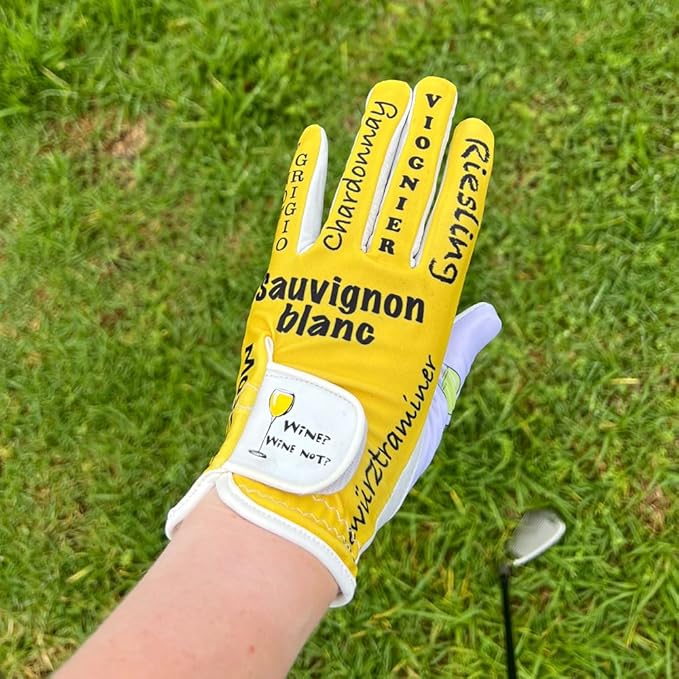 Giggle Golf Women's Golf Glove - Adjustable Strap, Left Hand Gloves for Women