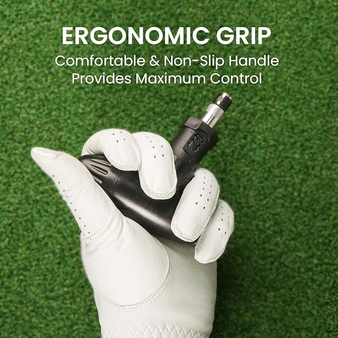 Golf Spike Wrench Shoes Ratchet Action Remover Adjustment Tool Set Durable Stainless Steel Cleats Plastic Handle Ripper Replacement Aid