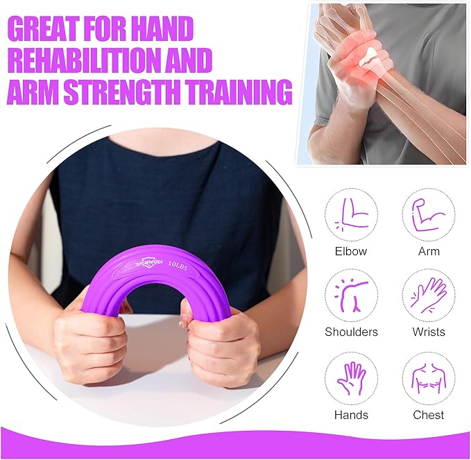 Flex Therapy Bar and Grip Strength Trainers set, Physical Therapy & Resistance Bar for Golfers Elbow, Tendinitis, Wrist,Forearms Pain, Improve Grip Strength and Relieve Pain