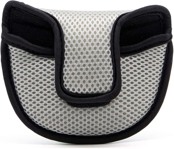 Golf Putter Cover,Mallet Putter Headcover Mesh Golf Putter Head Cover Golf Head Covers with Magic Tape for Heel Shaft RH LH fits Odyssey Works Stroke Lab,Scotty Cameron