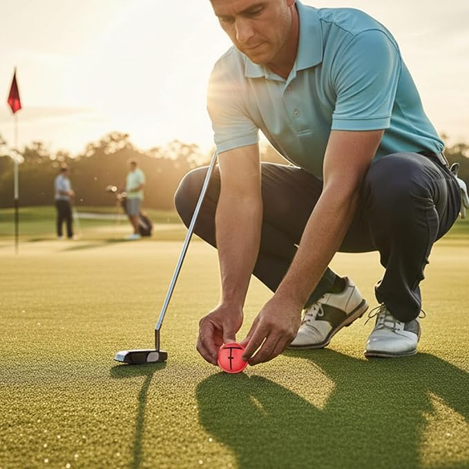 Golf Trainings Alignment Aid for Ball Positioning Accuracy Light Weight Practice Accessory Quick Setups Golf Alignment Tool