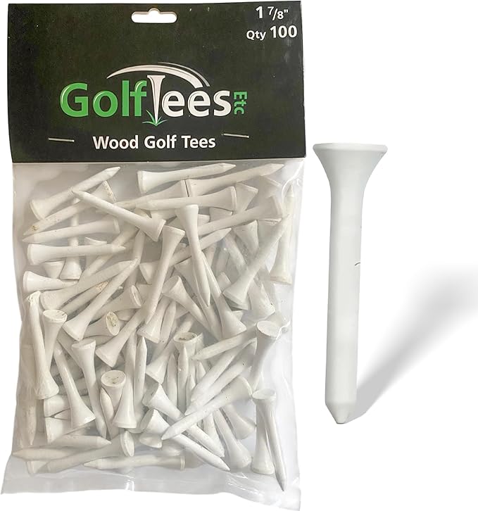 Wood Golf Tees - Standard Golf Tees for Men and Women