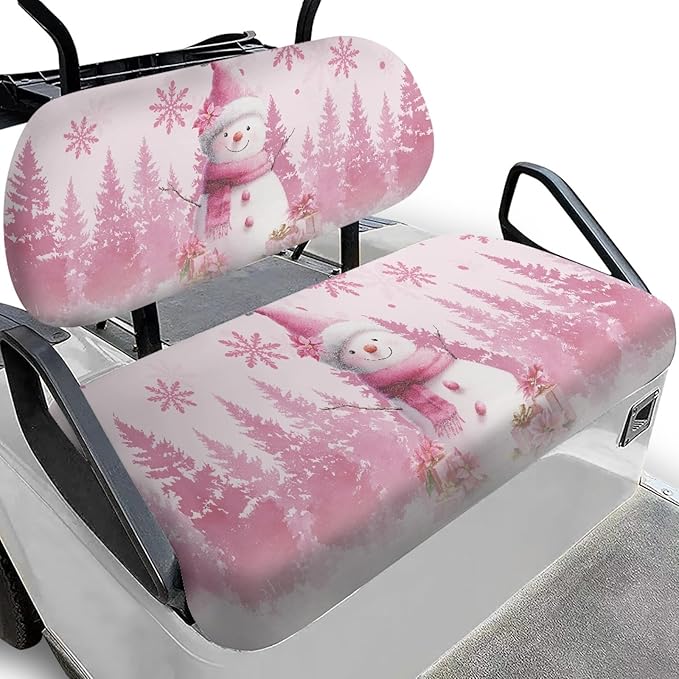 Fashion Print Golf Cart Seat Covers 2 Passenger Golf Cart Backrest Cover Golf Cart Seat Towel Gift for Friends