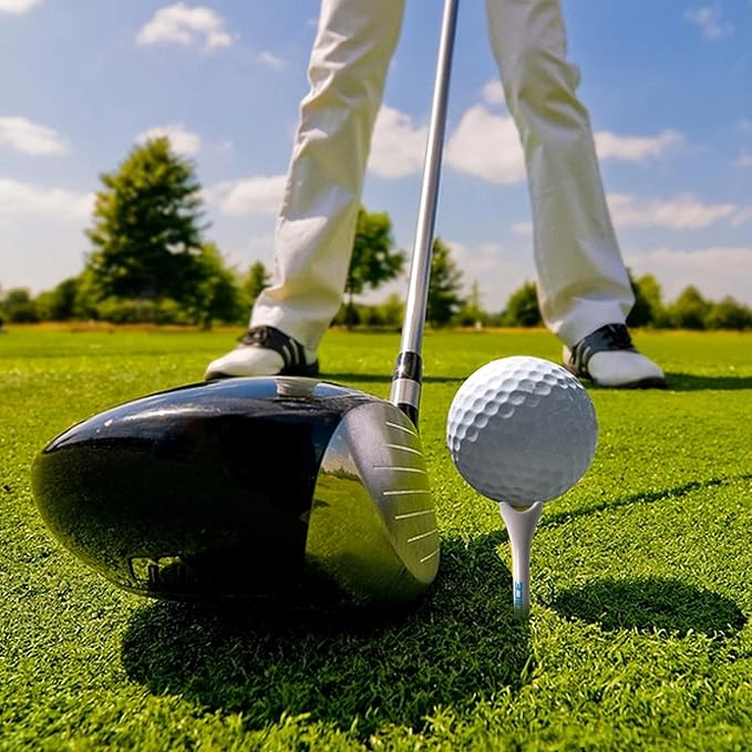 60/100 Pack Plastic Golf Tees (2-3/4"or 3-1/4"), Enhanced Durability & Stability, Designed to Reduce Friction and Side Spin
