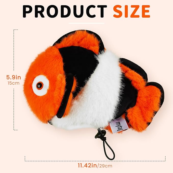 mytag Funny Putter Headcover, Premium Plush Animal Putter Cover for Blade/Mallet