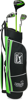 PGA Tour Youth Golf Club Set – Ages 3-5 (3’6”-4’1”) and 5-8 (4’1” - 4'8") Right and Left Handed Beginner Junior Golf Clubs with Lightweight Golf Bag, Mallet Putter, Driver by Golfgen