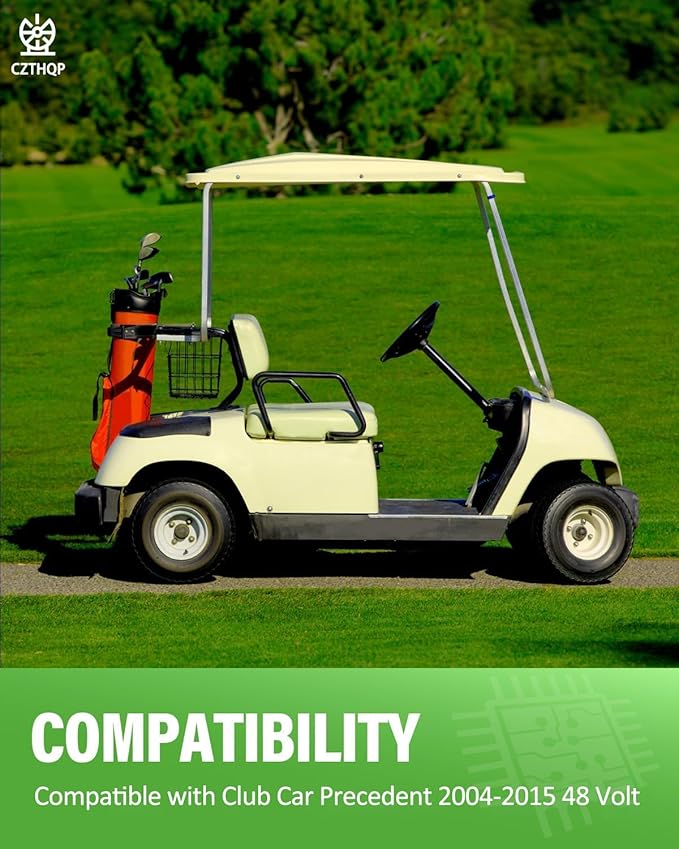 102511001 Golf Cart On Board Computer for Club Car 48V 2004-2015 Precedent, Replacement OBC for Power Control and Battery Charge, Golf Carts Onboard Computer