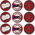 PinMart’s Mix Bundle Pack of 9 Golf Ball Markers - Golf Accessories for Men and Women – United States Eagle and American Flag Magnetic Ball Markers Set of 9