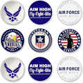 PinMart’s Officially Licensed United States Veteran Bundle Pack of 9 Golf Ball Markers - Golf Accessories for Men and Women - Magnetic Veteran Ball Markers Set of 9
