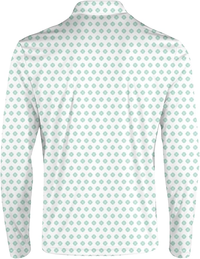 Men's Long Sleeve Golf Shirt Quick Dry 3 Button Work Fishing Outdoor Casual Collar Shirt