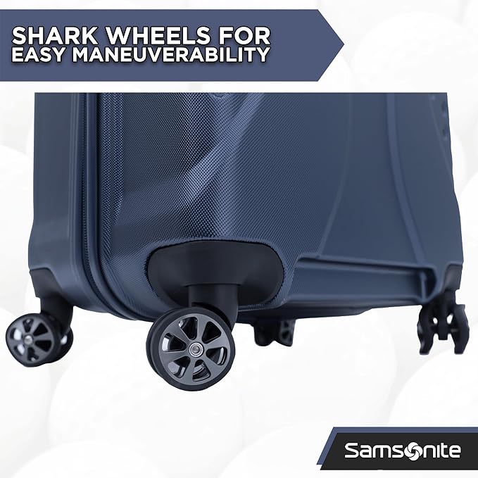 Samsonite Tour Pro Golf Hard Case Golf Travel Bag, Lightweight & Durable ABS Shell, 360 Degree Multi-Directional “Shark Wheels”