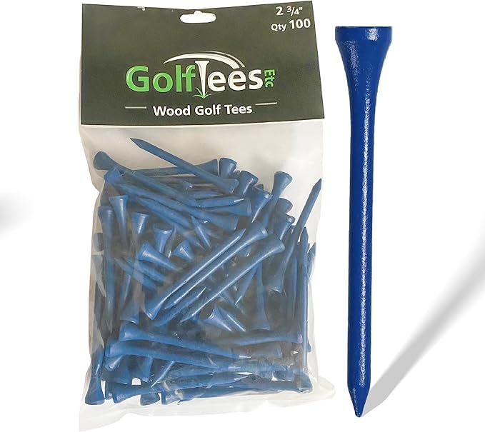 Wood Golf Tees - Standard Golf Tees for Men and Women