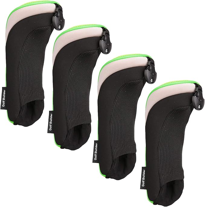 Sword &Shield sports Golf Hybrid Club Head Covers Set of 4 with Interchangeable No. Tag UT Cover
