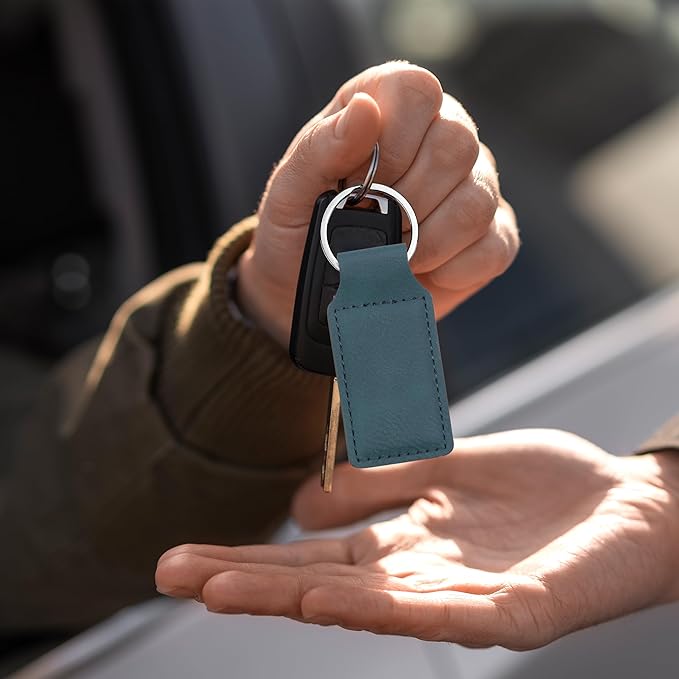 LaserGram Rectangle Keychain, Disc Golf, Personalized Engraving Included