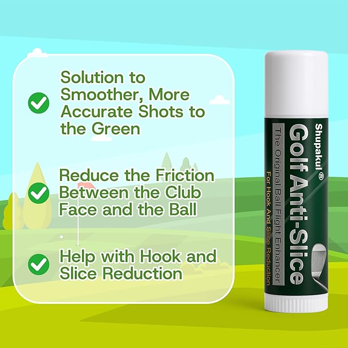 4 Pcs Golf Anti-Slice Anti-Hook Compound for Clubs, Golf Driver Wax Stick to Reduce Side Spin, Portable Golf Stick Compound Accessories for Boosts Distance Increases Accuracy