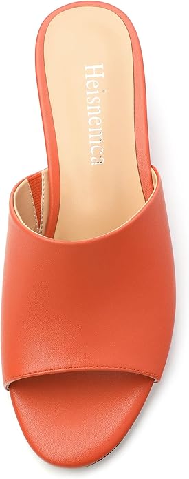 Wedge Sandals for Women Open Toe Wedge Heels Womens Matte High Heel Sandal Round Toe Heeled Wedge Sandals Slip on Casual shoes 2 inch