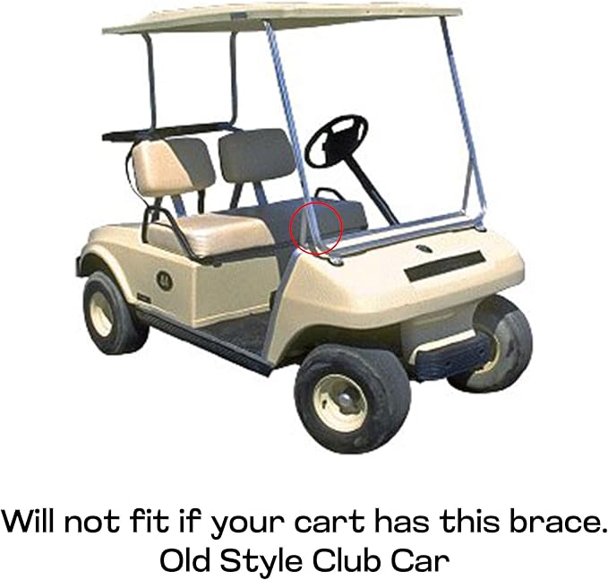 Huskey Golf Cart Front Basket Storage Basket Dash Basket Compatible W/EZGO TXT/RXV,Club Car DS (2000.5+) Precedent/Tempo/Onward,Yamaha G29 Drive2 2007+ One Piece Solid Design & Larger Compartments