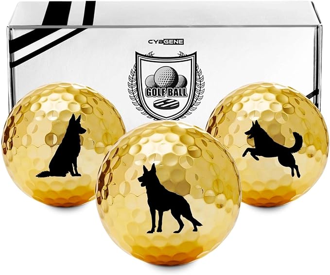 German Shepherd Gifts Golf Balls Set, Golf Gifts, Cool Accessories for Golfers, German Shepherd Dog Gifts for Golf Lovers, Perfect for Christmas & Birthday