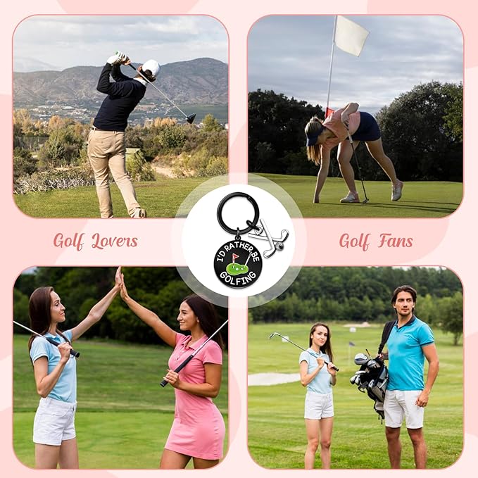 Golf Keychain Golf Lovers Gifts for Men Golfing Accessories for Men Golfs Stocking Stuffers Birthday Christmas Thanksgiving Gifts for Golfing Lover Club Team Gift Golfers Gift