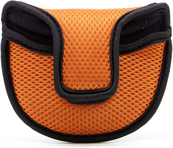 Golf Putter Cover,Mallet Putter Headcover Mesh Golf Putter Head Cover Golf Head Covers with Magic Tape for Heel Shaft RH LH fits Odyssey Works Stroke Lab,Scotty Cameron