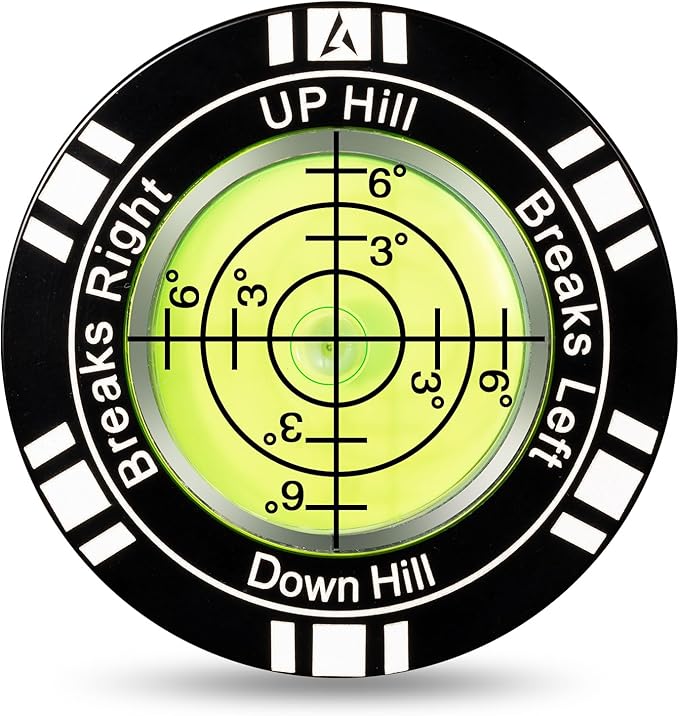Golf Putt Green Reader, High Precision Golf Training Aid, Stylish Hat Clip Ball Marker, Golf Accessories for Men Women